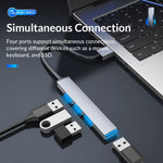 Adattatore USB 3.0 con 2 USB 2.0 e lettore schede TF