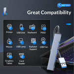 Adattatore USB 3.0 con 2 USB 2.0 e lettore schede TF