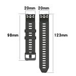 Cinturino in silicone per Garmin Instinct 2S 15cm