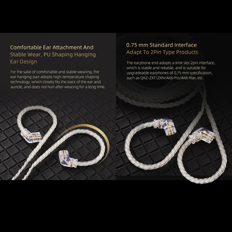 QKZ A1 Auricolare Cablato Placcato in Argento 3,5 mm
