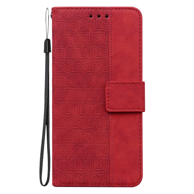 Custodia per telefono in pelle goffrata geometrica per Tecno Spark 6 GO