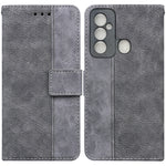 Custodia per telefono in pelle goffrata geometrica per Tecno Spark 6 GO