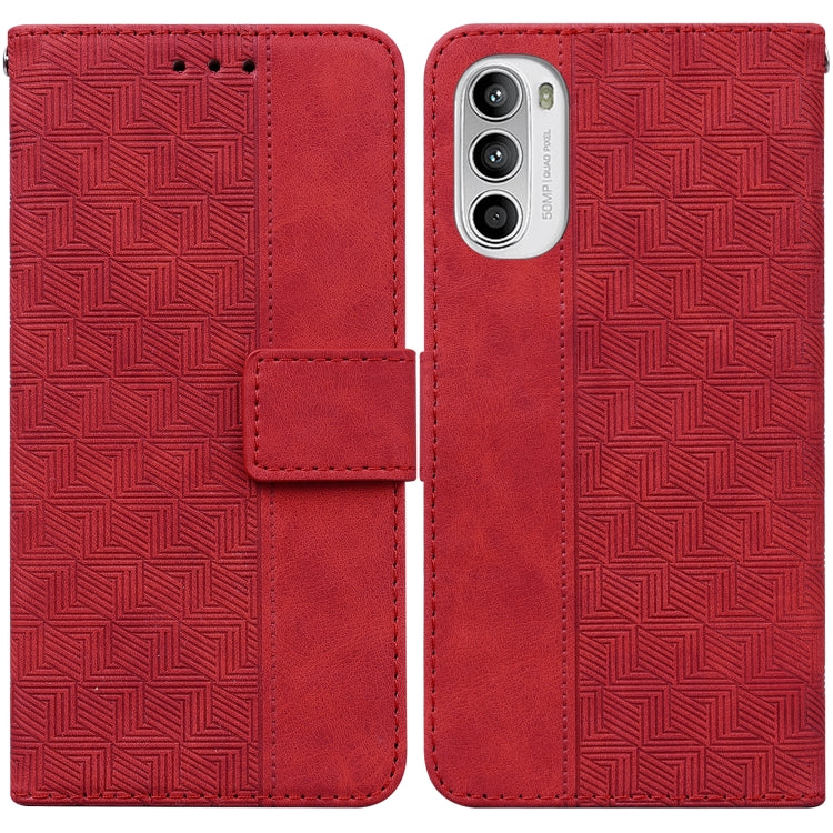 Custodia per telefono in pelle goffrata geometrica per Tecno Spark 6 GO