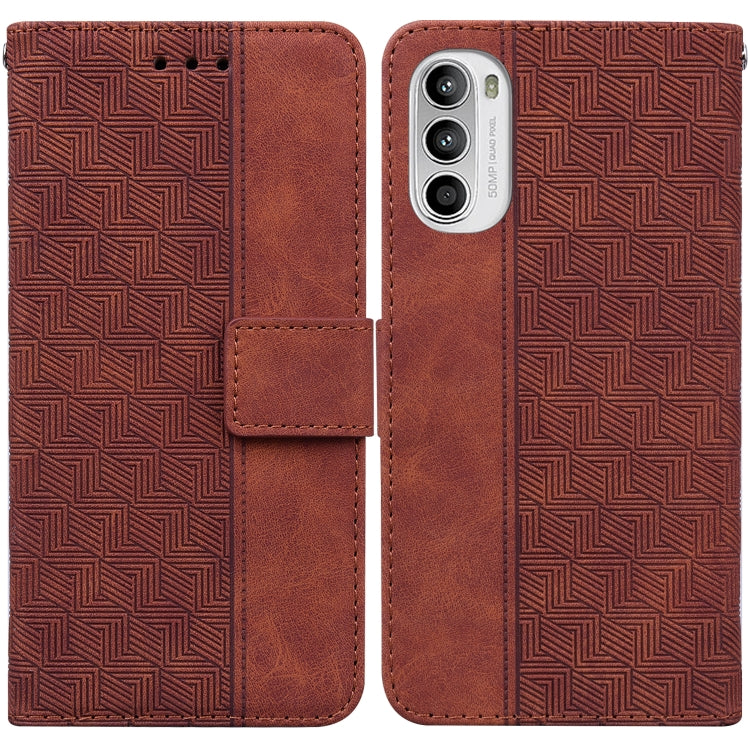 Custodia per telefono in pelle goffrata geometrica per Tecno Spark 6 GO