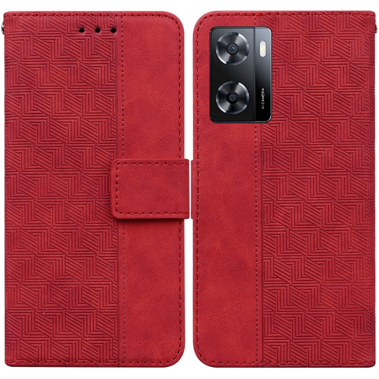 Custodia per telefono in pelle goffrata geometrica per Tecno Spark 6 GO