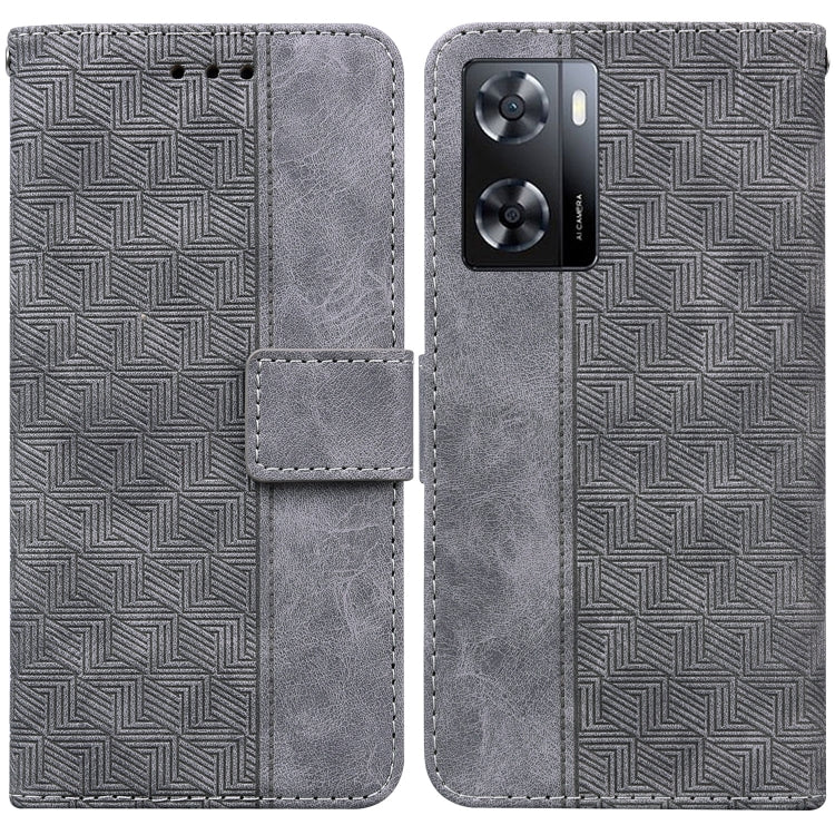Custodia per telefono in pelle goffrata geometrica per Tecno Spark 6 GO