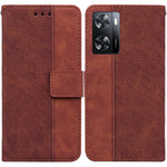 Custodia per telefono in pelle goffrata geometrica per Tecno Spark 6 GO