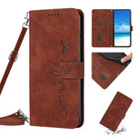 Custodia in pelle con motivo a cuore per Xiaomi Redmi K40, K50, Note 8