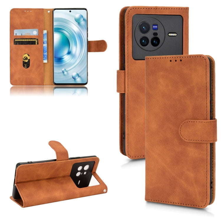 Custodia in pelle con vibrazione magnetica per Realme C30 4G, vivo X70 e vivo