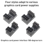 Adattatore angolato ATX 8 pin femmina a maschio 180°