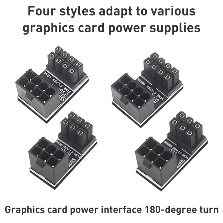 Adattatore angolato ATX 8 pin femmina a maschio 180°