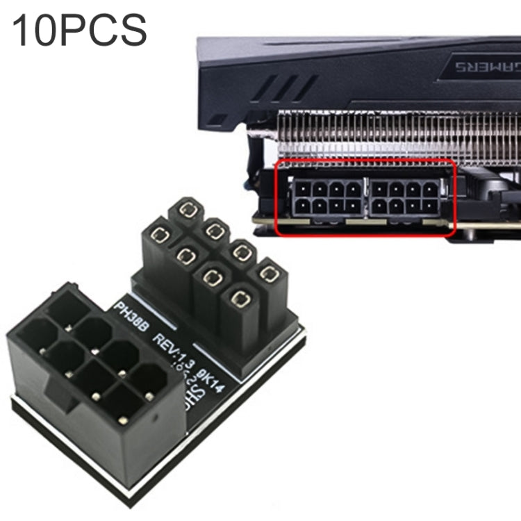 Adattatore angolato ATX 8 pin femmina a maschio 180°