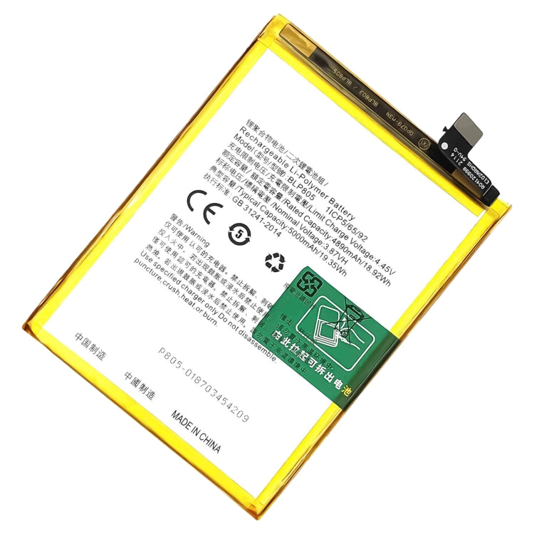 Batteria ai polimeri di litio per Realme BLP841 BLP837 BLP809 BLP