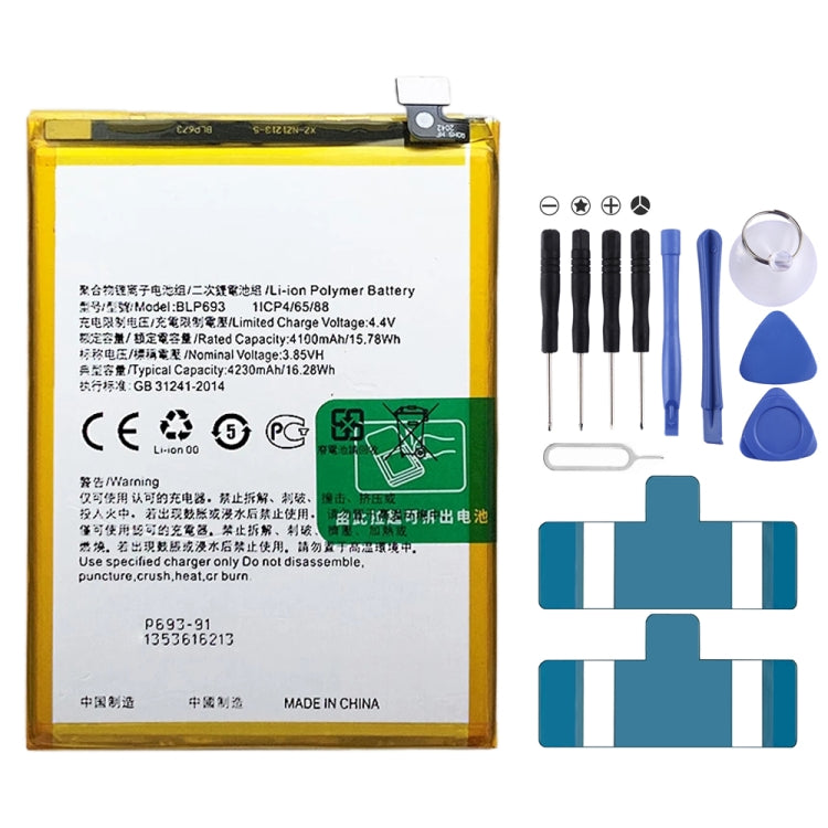 Batteria ai polimeri di litio per Realme BLP841 BLP837 BLP809 BLP