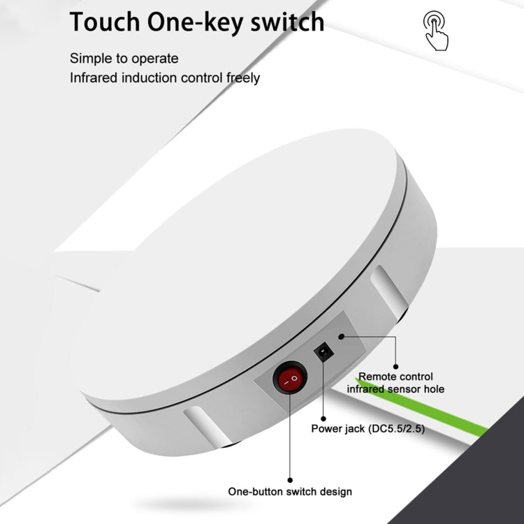 Giradischi girevole per riprese video con supporto girevole da 30 cm, carico: 100 kg, EU Plug, 30cm , Charging Power, US Plug, 30cm , Charging Power, UK Plug, 30cm , Charging Power, AU Plug, 30cm, Charging Power, US Plug, 30cm, Charging Power, UK Plug ...