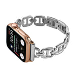 Cinturino in acciaio per la serie Apple Watch, 7 45mm / 6&SE&5&4 44mm / 3&2&1 42mm, 7 41mm / 6&SE&5&4 40mm / 3&2&1 38mm