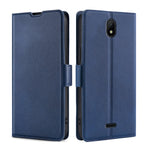 Custodia flip in pelle ultrasottile con fibbia laterale per Nokia C100, C200 e