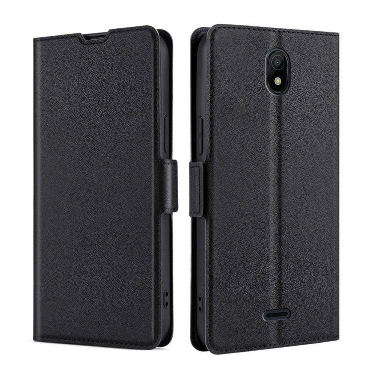 Custodia flip in pelle ultrasottile con fibbia laterale per Nokia C100, C200 e