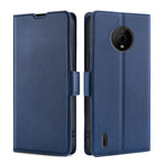 Custodia flip in pelle ultrasottile con fibbia laterale per Nokia C100, C200 e