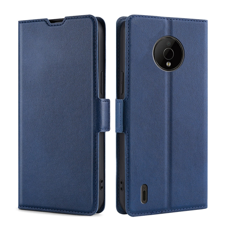 Custodia flip in pelle ultrasottile con fibbia laterale per Nokia C100, C200 e