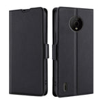Custodia flip in pelle ultrasottile con fibbia laterale per Nokia C100, C200 e