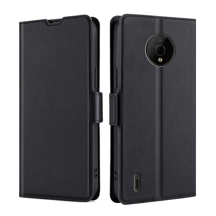 Custodia flip in pelle ultrasottile con fibbia laterale per Nokia C100, C200 e
