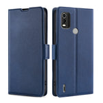 Custodia flip in pelle ultrasottile con fibbia laterale per Nokia C100, C200 e