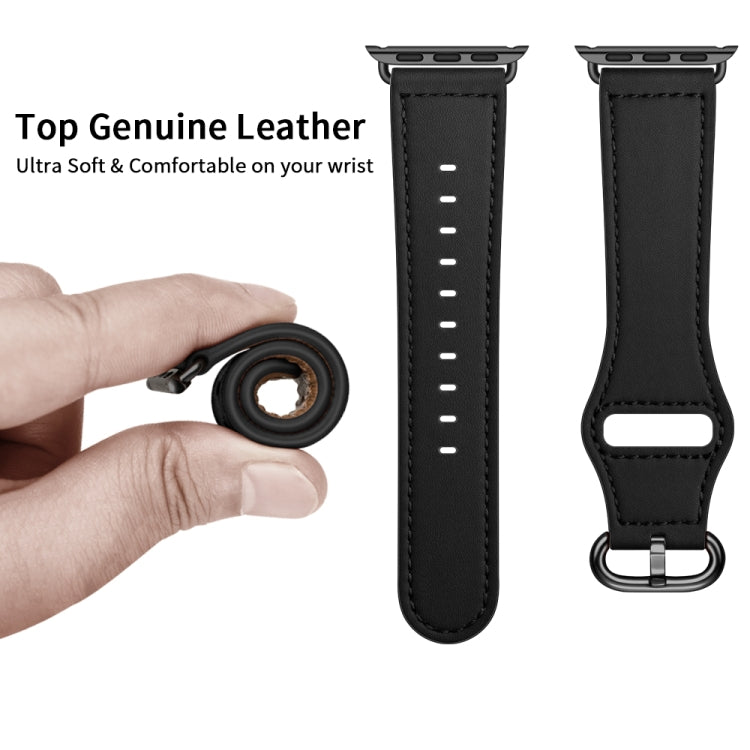 Cinturino in vera pelle per Apple Watch Series, 7 45mm / 6&SE&5&4 44mm / 3&2&1 42mm, 7 41mm / 6&SE&5&4 40mm / 3&2&1 38mm