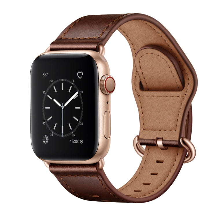 Cinturino in vera pelle per Apple Watch Series, 7 45mm / 6&SE&5&4 44mm / 3&2&1 42mm, 7 41mm / 6&SE&5&4 40mm / 3&2&1 38mm