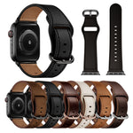 Cinturino in vera pelle per Apple Watch Series, 7 45mm / 6&SE&5&4 44mm / 3&2&1 42mm, 7 41mm / 6&SE&5&4 40mm / 3&2&1 38mm