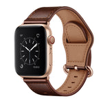 Cinturino in vera pelle per Apple Watch Series, 7 45mm / 6&SE&5&4 44mm / 3&2&1 42mm, 7 41mm / 6&SE&5&4 40mm / 3&2&1 38mm