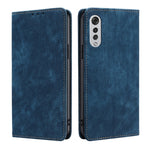 Custodia magnetica in pelle con porta carte per LG Velvet, Motorola Moto E32 4G