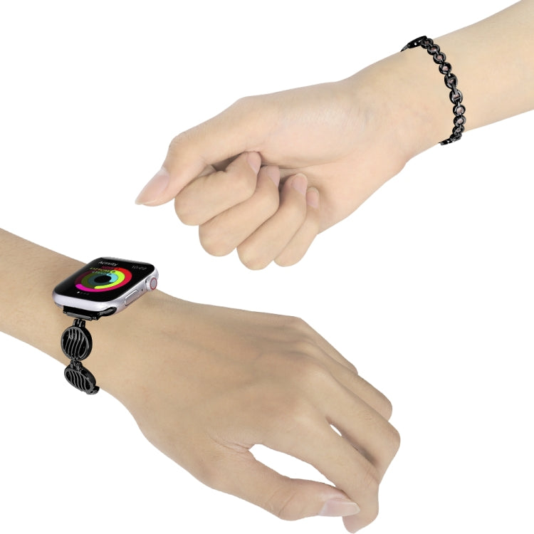 Cinturino in metallo con cristallo per Apple Watch