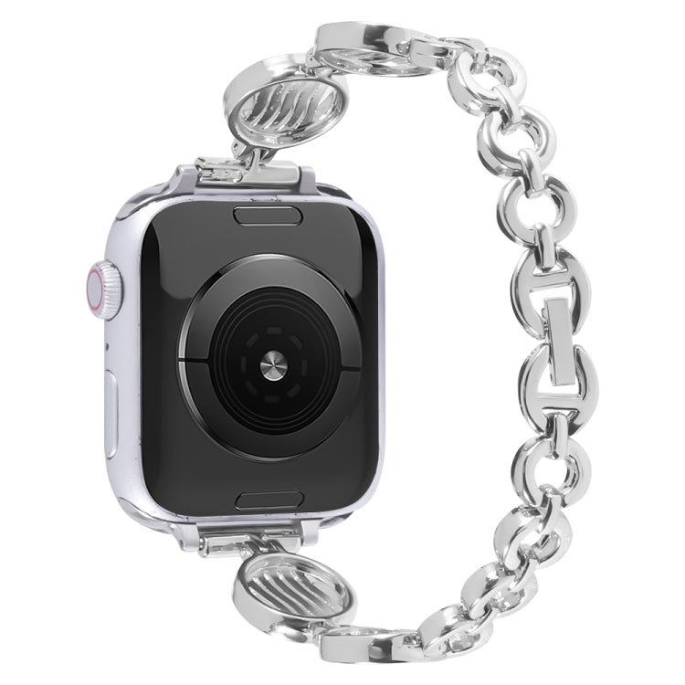 Cinturino in metallo con cristallo per Apple Watch