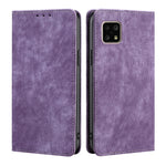 Custodia in pelle magnetica con blocco RFID per Sharp Aquos Sense 4