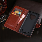Custodia portafoglio in pelle Crazy Horse per Blackview, Cubot e Infinix - immagine 4