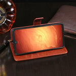 Custodia portafoglio in pelle Crazy Horse per Blackview, Cubot e Infinix - immagine 6