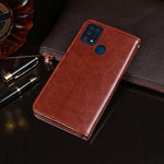 Custodia portafoglio in pelle effetto Crazy Horse per Galaxy M31