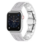 Cinturino in metallo con diamanti per Apple Watch