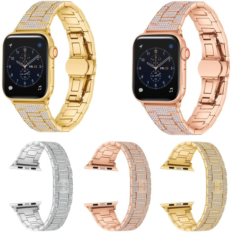 Cinturino in metallo con diamanti per Apple Watch