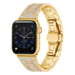 Cinturino in metallo con diamanti per Apple Watch
