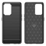 Custodia TPU fibra di carbonio con trama spazzolata per OPPO Find X5 Lite e