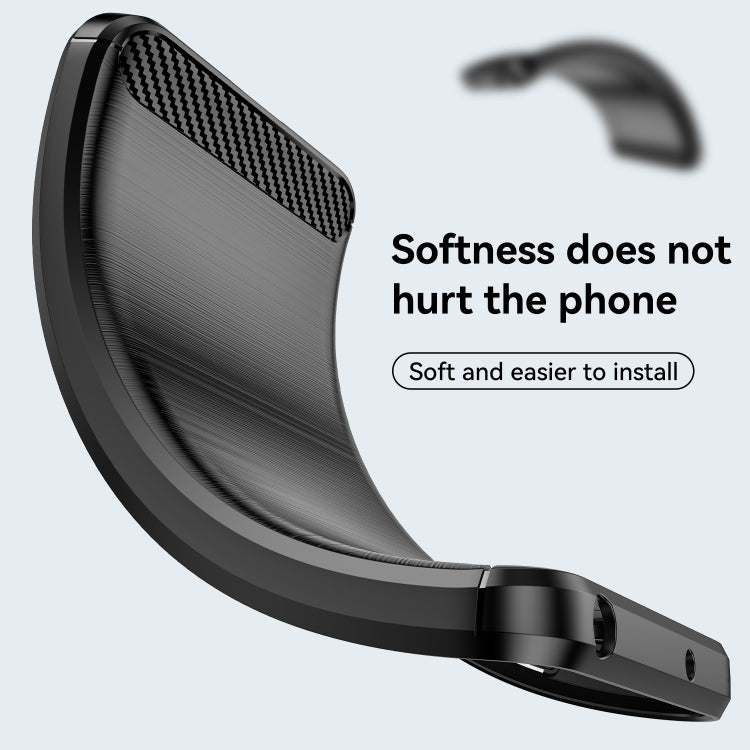 Custodia TPU fibra di carbonio con trama spazzolata per OPPO Find X5 Lite e