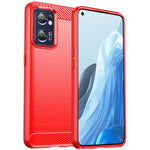 Custodia TPU fibra di carbonio con trama spazzolata per OPPO Find X5 Lite e