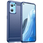 Custodia TPU fibra di carbonio con trama spazzolata per OPPO Find X5 Lite e
