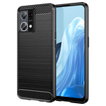Custodia TPU fibra di carbonio con trama spazzolata per OPPO Find X5 Lite e