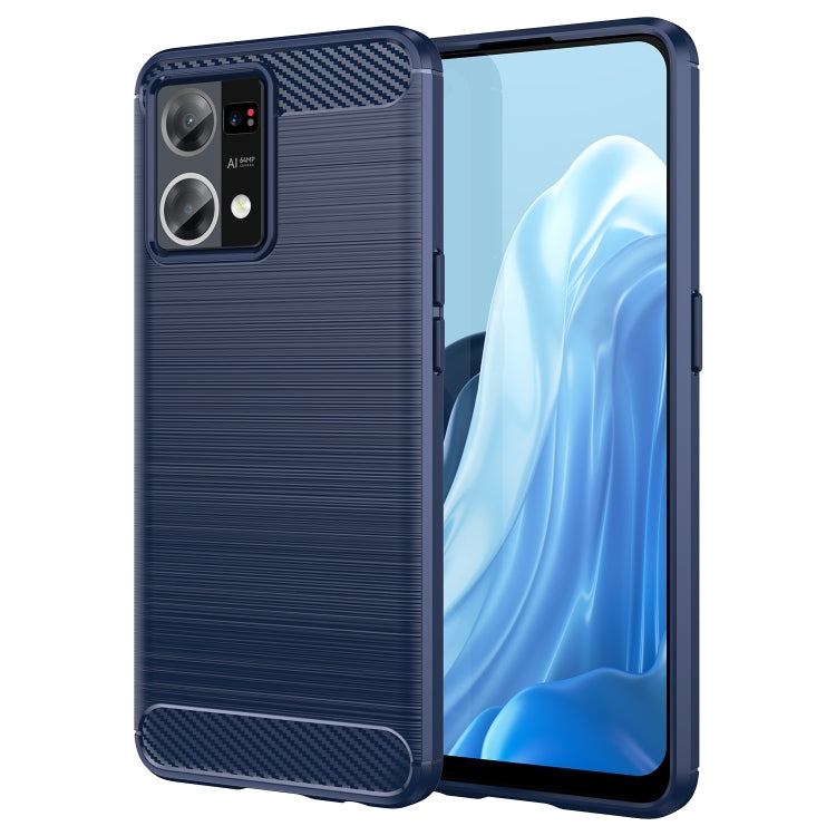 Custodia TPU fibra di carbonio con trama spazzolata per OPPO Find X5 Lite e