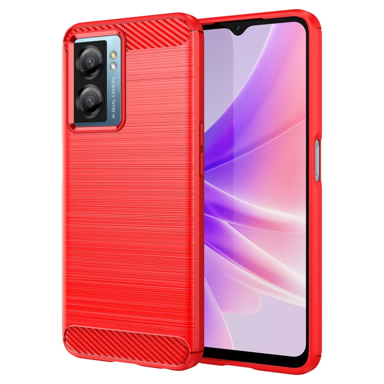 Custodia TPU fibra di carbonio con trama spazzolata per OPPO Find X5 Lite e