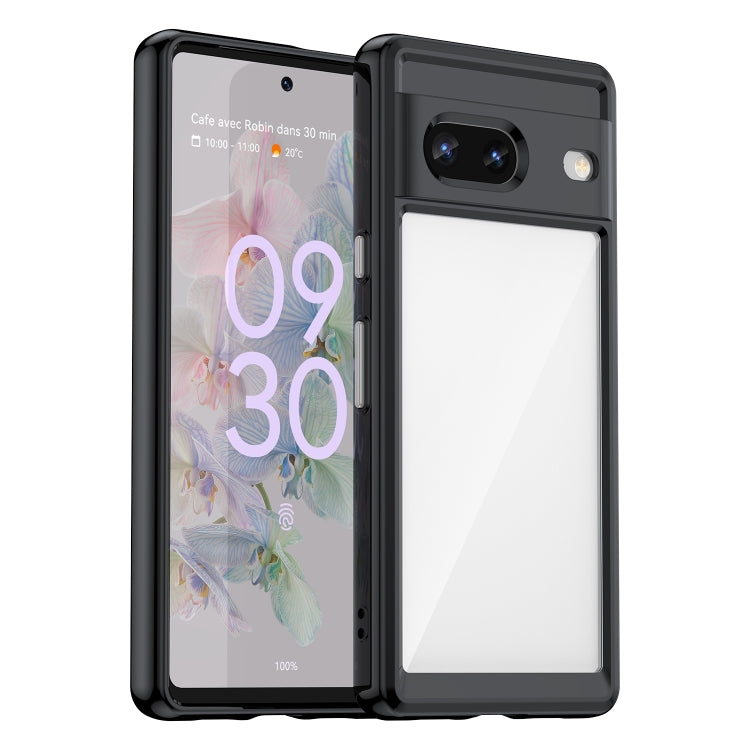 Custodia per telefono in acrilico TPU serie colorata per Google Pixel 7 5G e