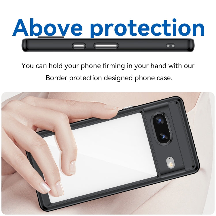 Custodia per telefono in acrilico TPU serie colorata per Google Pixel 7 5G e